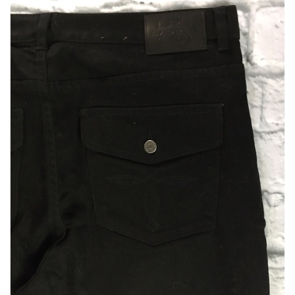 Lauren Jeans 14 Black Classic Boot Cut Flap Button - Picture 4 of 8